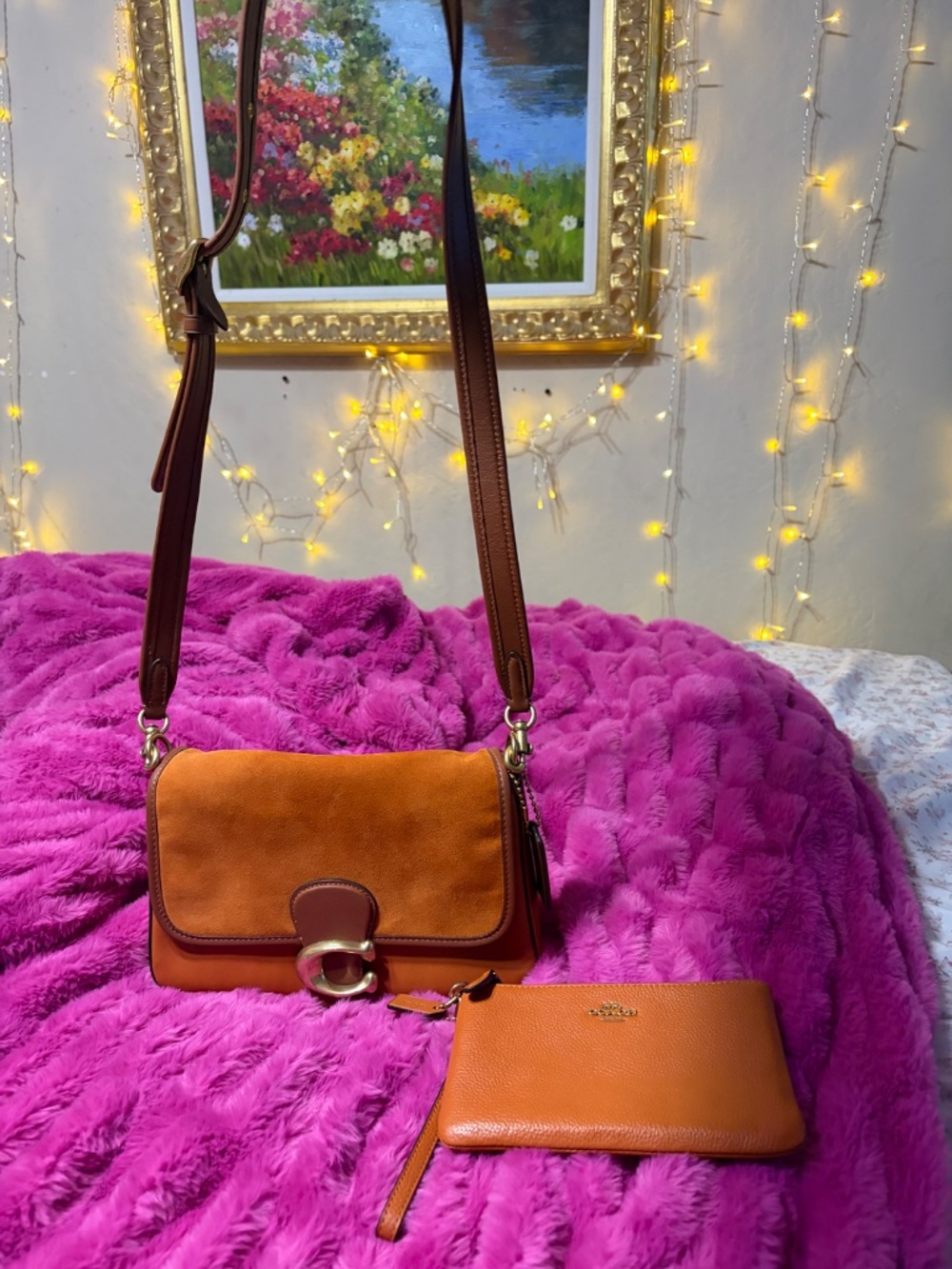Burnt Orange Coach bag - Picture 3 of 7